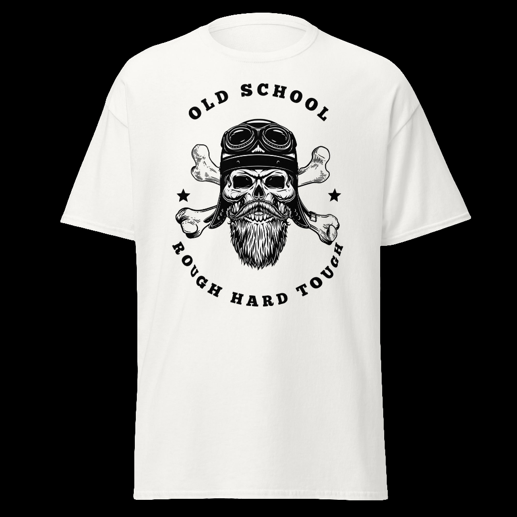 weißes Shirt, Old School